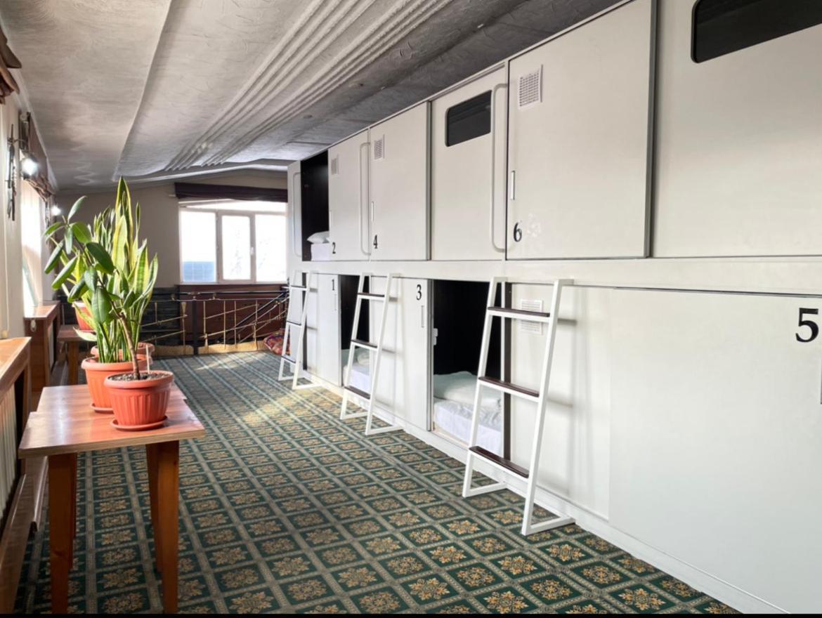 Capsule Hotel Technocave Bishkek Exterior photo